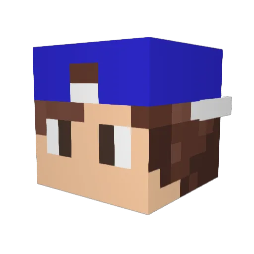 El_payax Minecraft avatar head, 3D render