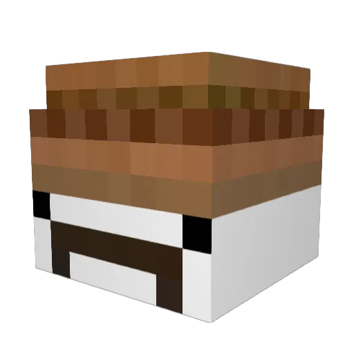 El_soviente Minecraft avatar head, 3D render
