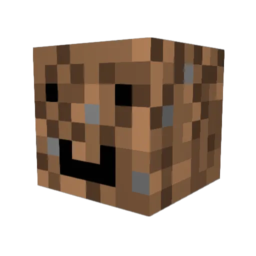 El_whishino Minecraft avatar head, 3D render