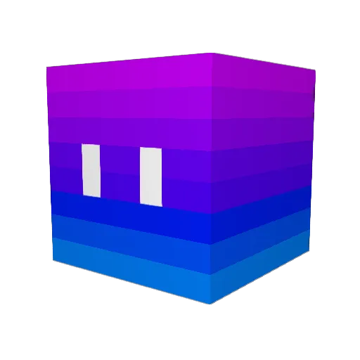 Ela2022 Minecraft avatar head, 3D render