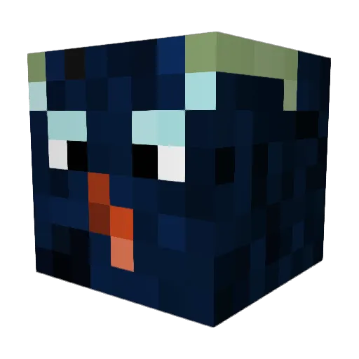 Elaerad Minecraft avatar head, 3D render