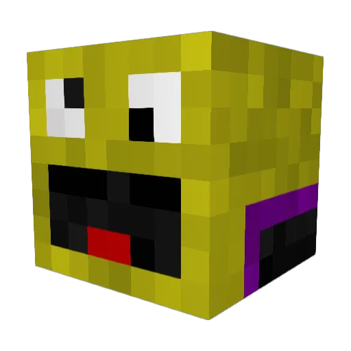 Elafons Minecraft avatar head, 3D render