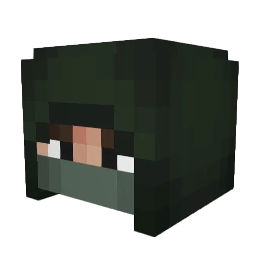 Elag0r Minecraft avatar head, 3D render