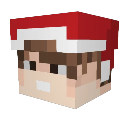 ElaigeIsTOP Minecraft avatar head, 3D render