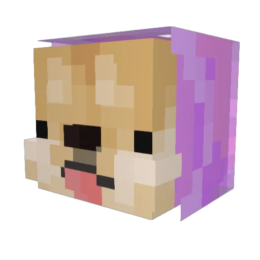 ElaihTheBestMom Minecraft avatar head, 3D render