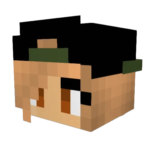 Elara_6 Minecraft avatar head, 3D render