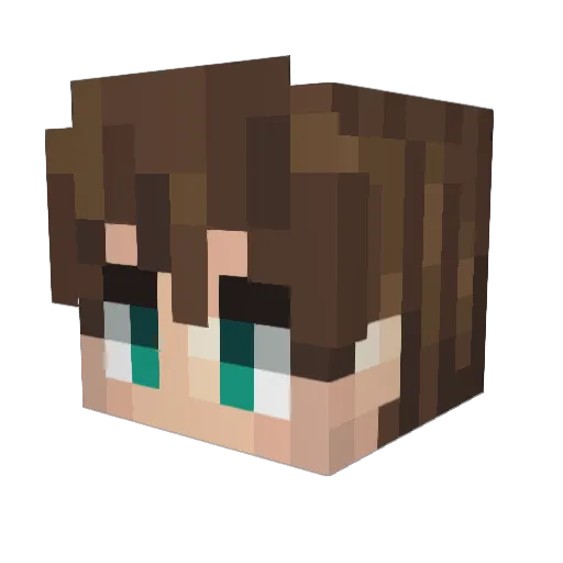 Elardoven Minecraft avatar head, 3D render
