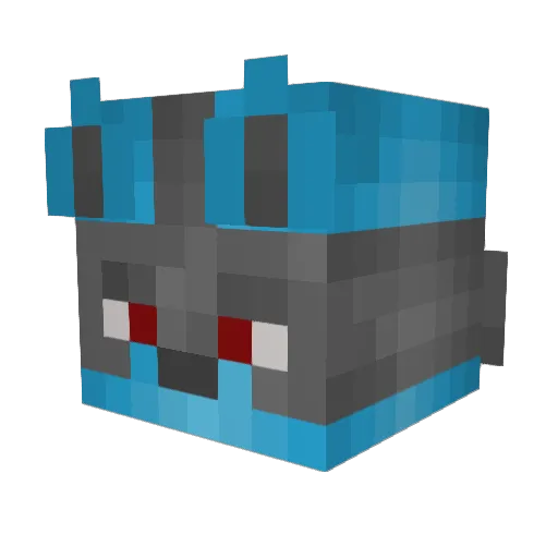 Elasmyr Minecraft avatar head, 3D render