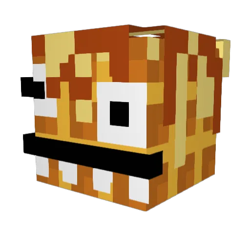 ElateDODOREX Minecraft avatar head, 3D render
