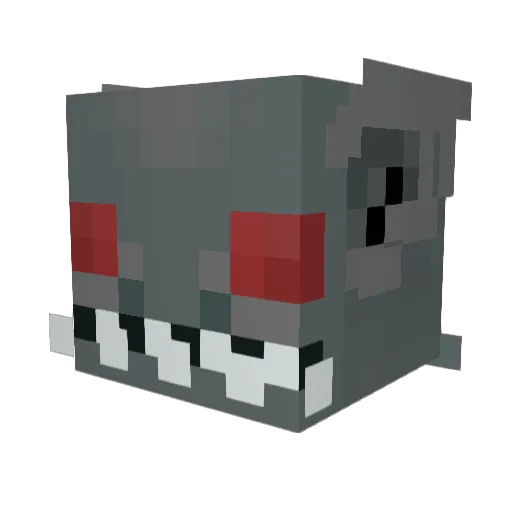 Elavatc Minecraft avatar head, 3D render