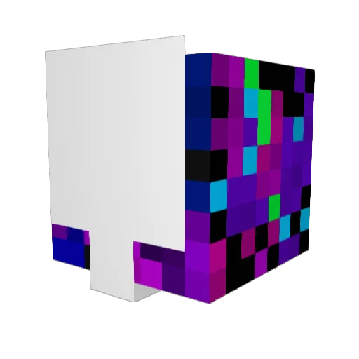 Elawebo_ Minecraft avatar head, 3D render