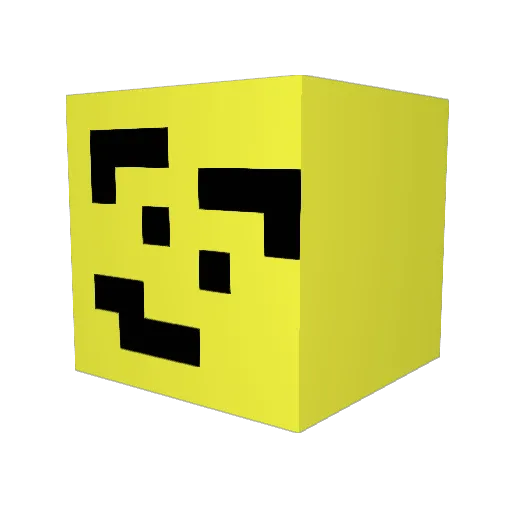Elb0w_Q Minecraft avatar head, 3D render
