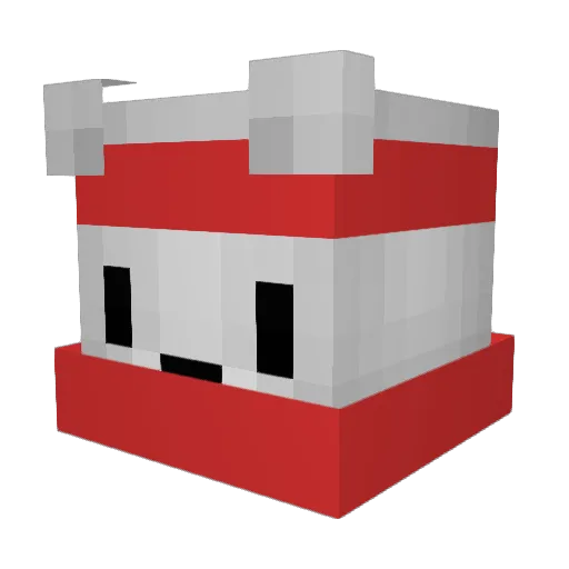 ElbanditoLP Minecraft avatar head, 3D render