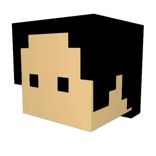 Elbe26 Minecraft avatar head, 3D render