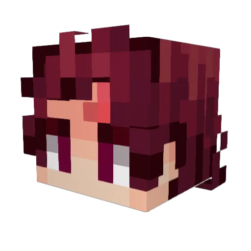 Elber_Galarga12 Minecraft avatar head, 3D render