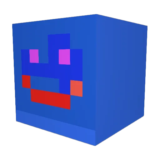 Elbert21 Minecraft avatar head, 3D render