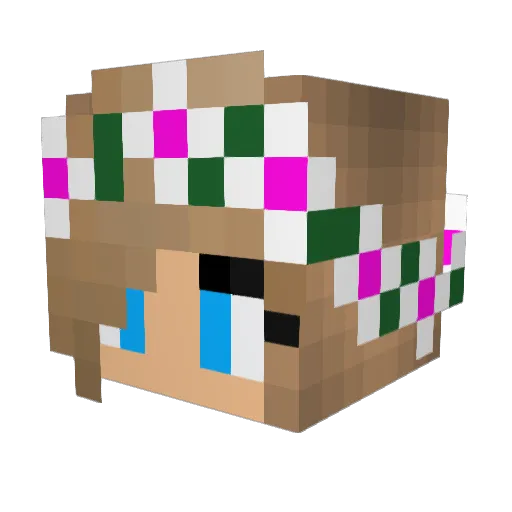 Elbo046 Minecraft avatar head, 3D render