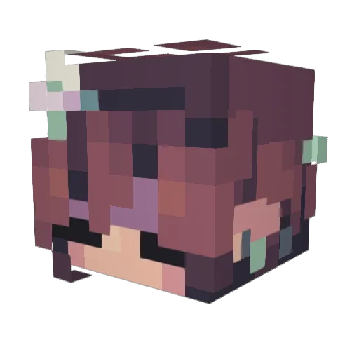 ElbowJuice8 Minecraft avatar head, 3D render