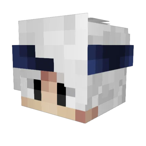 Elcanasn Minecraft avatar head, 3D render
