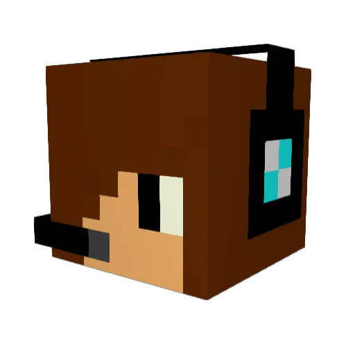 Elchino1116 Minecraft avatar head, 3D render