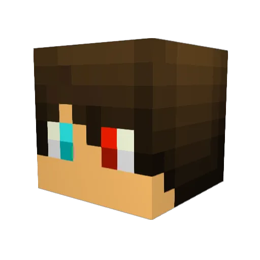 Elchinomx8 Minecraft avatar head, 3D render