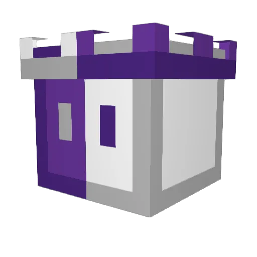 Elchlifi Minecraft avatar head, 3D render