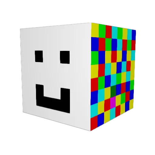 Elchnase Minecraft avatar head, 3D render