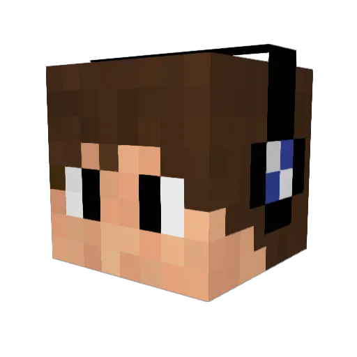 Elchoco5 Minecraft avatar head, 3D render