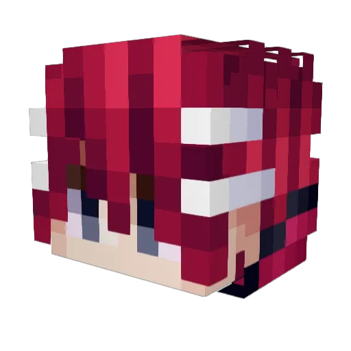 Elchoir Minecraft avatar head, 3D render