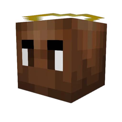 Elchomp Minecraft avatar head, 3D render