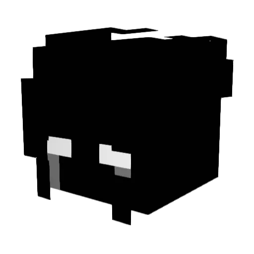 Elcofla_ Minecraft avatar head, 3D render
