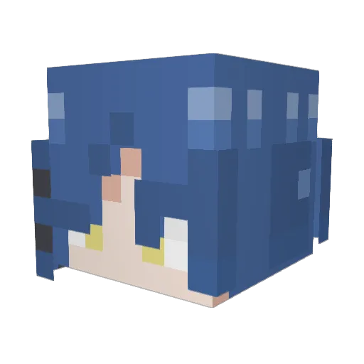 Eldar2111 Minecraft avatar head, 3D render