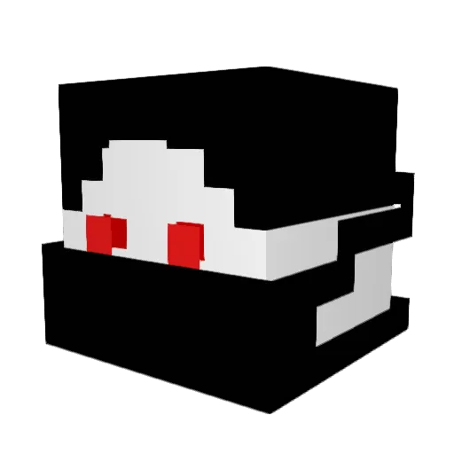 Eldavey Minecraft avatar head, 3D render