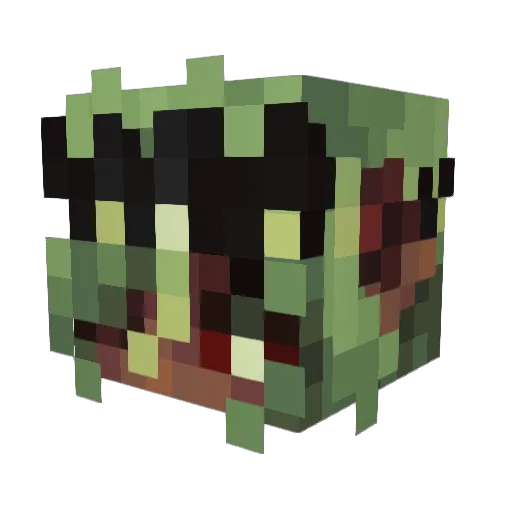Eldayla Minecraft avatar head, 3D render