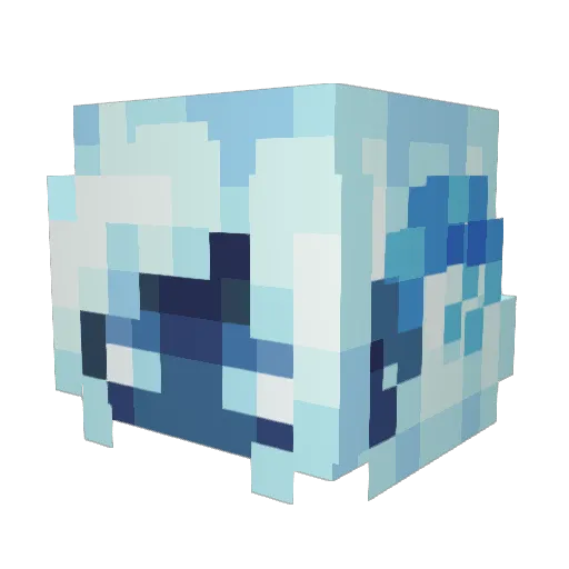 Eldefleur Minecraft avatar head, 3D render