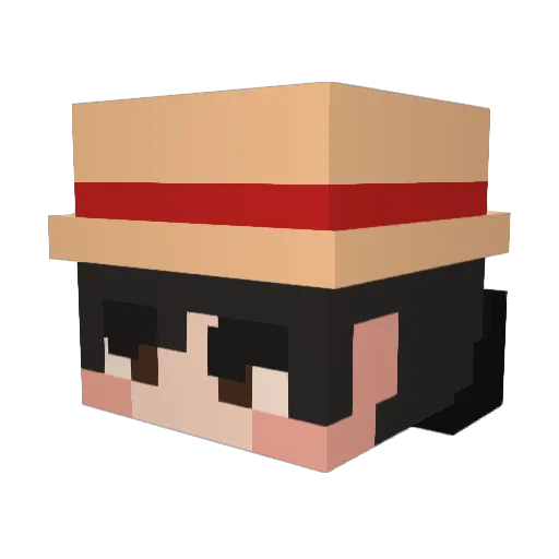 EldenLord23 Minecraft avatar head, 3D render