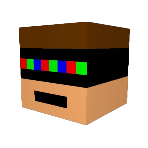 ElderOrly Minecraft avatar head, 3D render