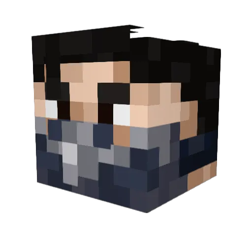 ElderSubZero Minecraft avatar head, 3D render