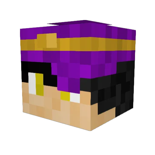 Elder_Crimson0 Minecraft avatar head, 3D render