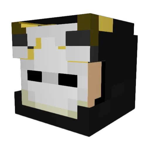 Elder_thegod Minecraft avatar head, 3D render