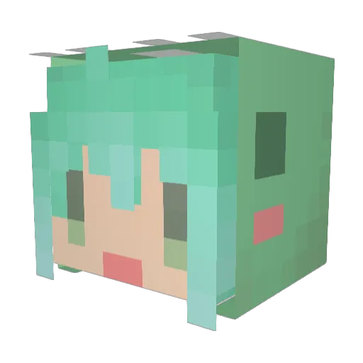 Elderbrother Minecraft avatar head, 3D render