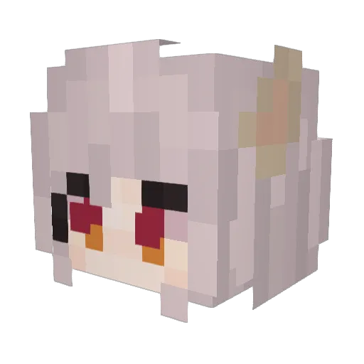 Elderd1us Minecraft avatar head, 3D render
