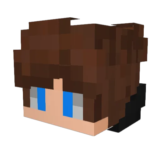 Eldereli56 Minecraft avatar head, 3D render