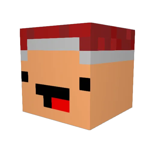 Elderon25 Minecraft avatar head, 3D render