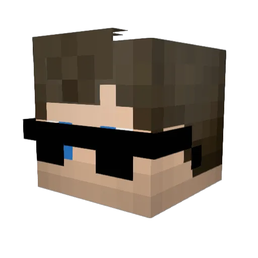 ElderrSmiles Minecraft avatar head, 3D render