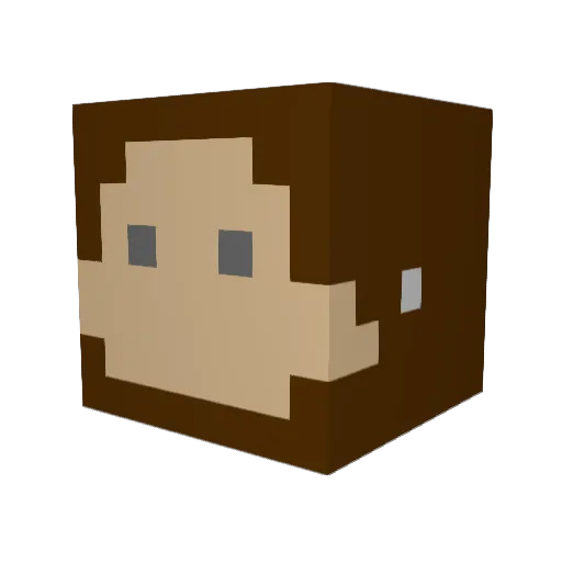 EldestLore Minecraft avatar head, 3D render