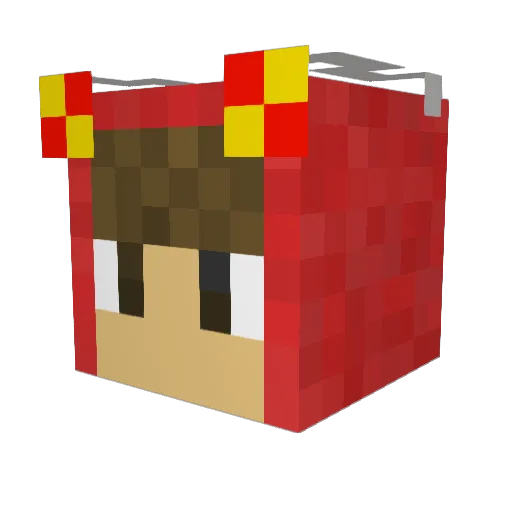 EldestRook Minecraft avatar head, 3D render