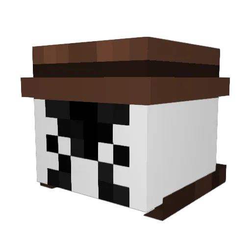 Eldest_memegod Minecraft avatar head, 3D render