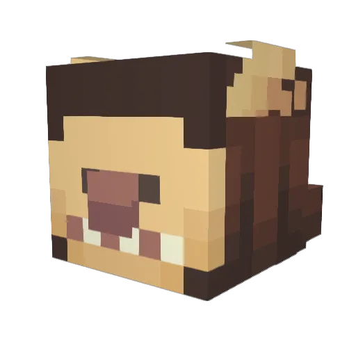 EldiabIo Minecraft avatar head, 3D render