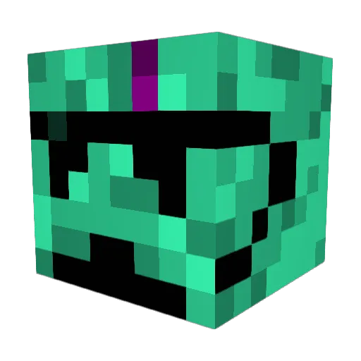 Eldiyeii Minecraft avatar head, 3D render